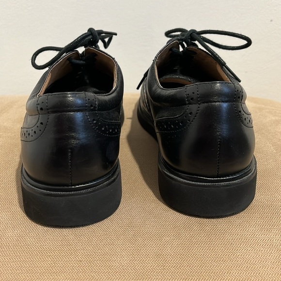 Florsheim Comfort Tech Men's 9 D Dress Shoes Bristow Wing Tip Black Oxfords - Picture 7 of 15